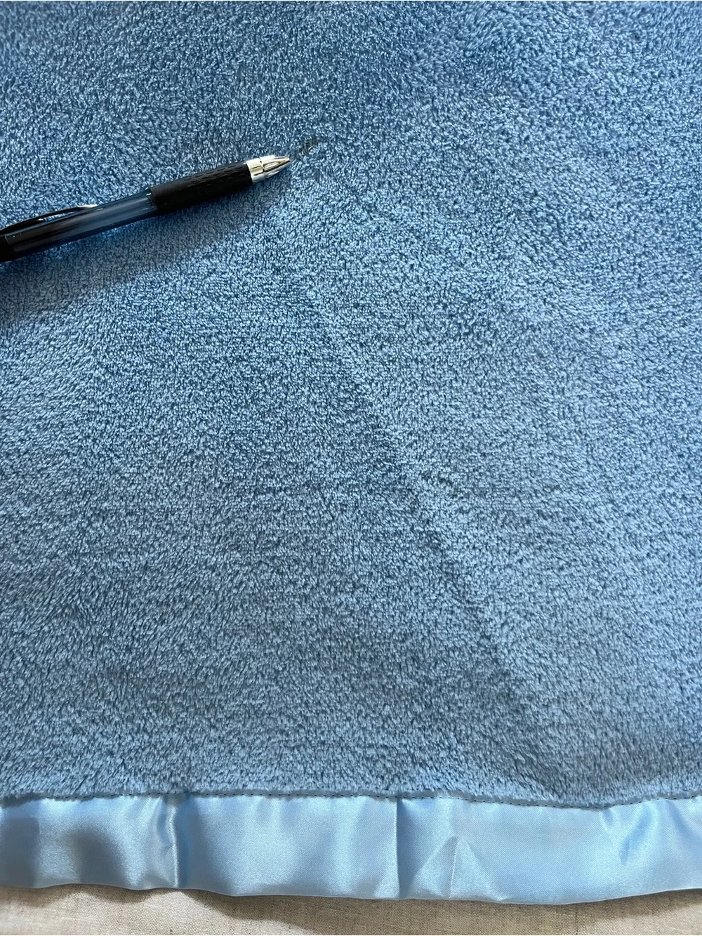 Northwest Peanuts Linus Security Blanket Blue Plush Satin Trim Fleece Blankie